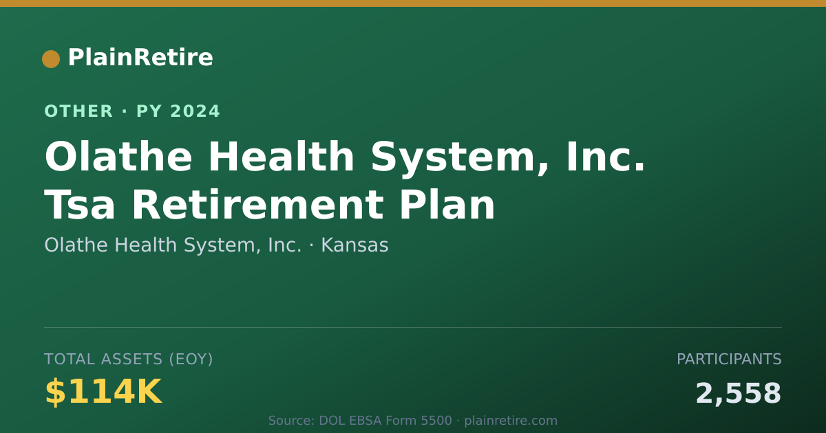 Shareable card for Olathe Health System, Inc. Retirement Plan (2024)