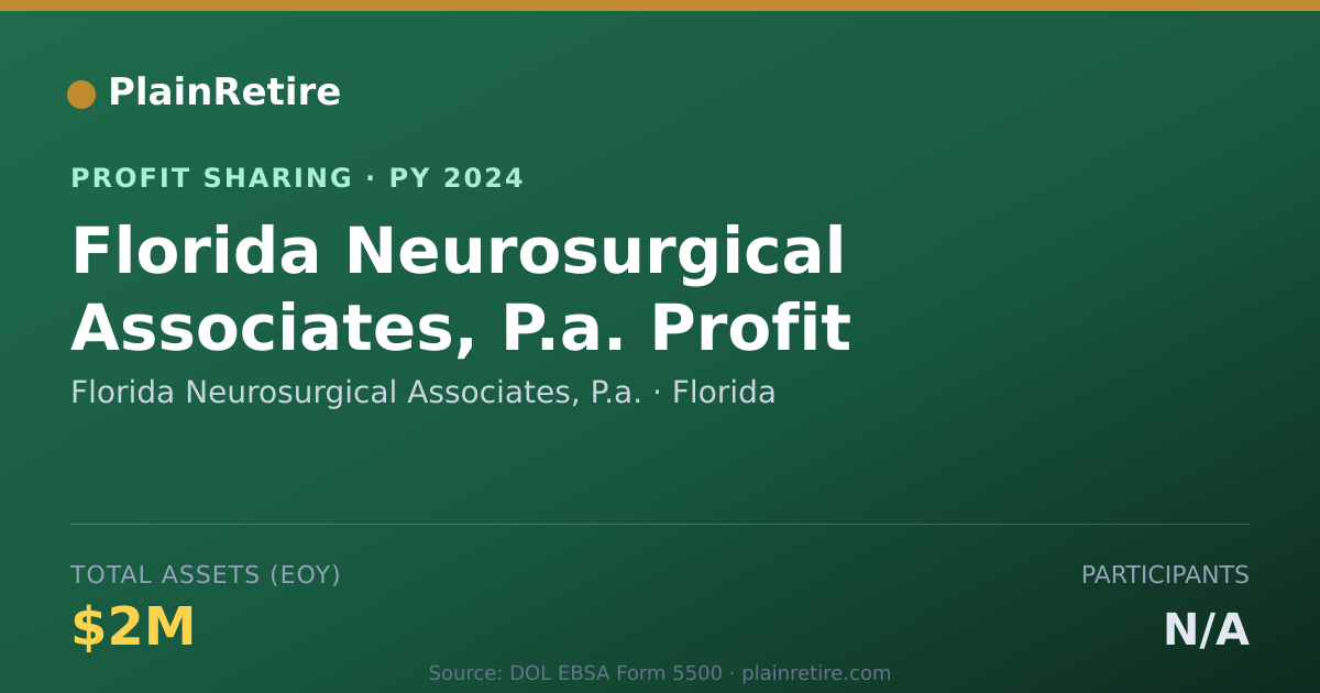 Shareable card for Florida Neurosurgical Associates, Profit Sharing Plan (2024)