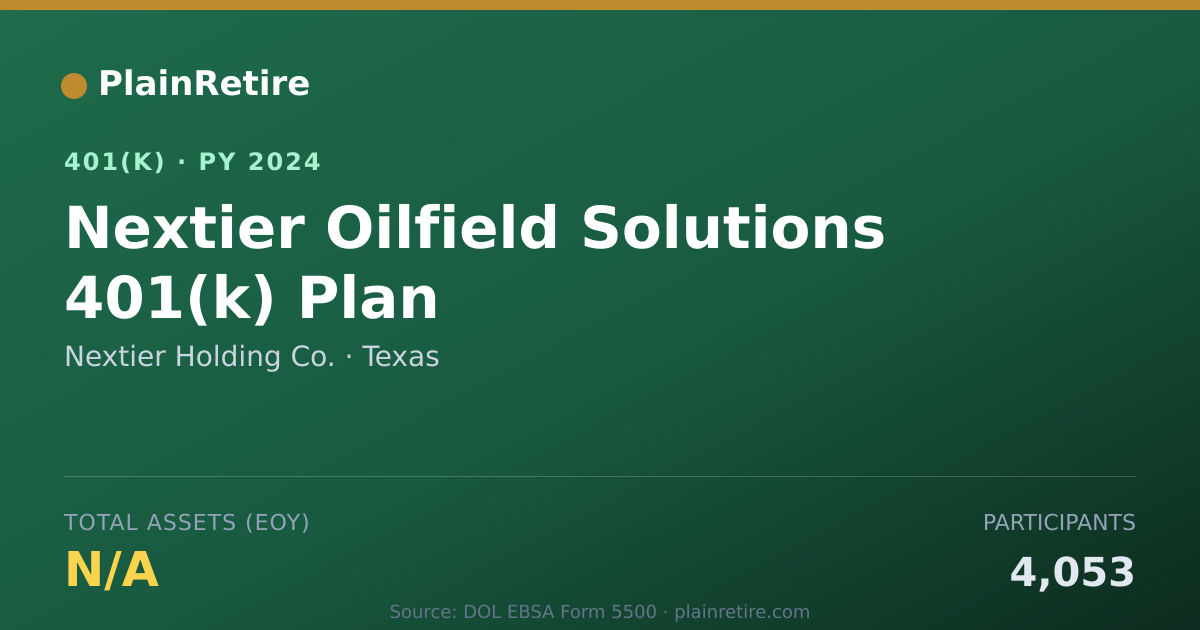 Shareable card for Nextier Holding Co. 401(k) Plan (2024)