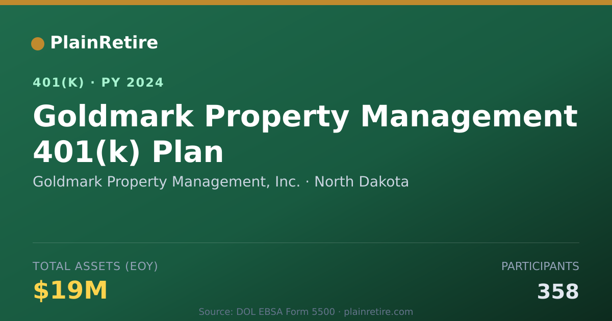 Shareable card for Goldmark Property Management, Inc. 401(k) Plan (2024)