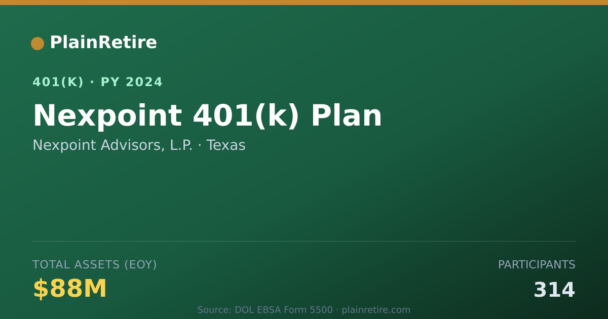 Shareable card for Nexpoint Advisors, L.P. 401(k) Plan (2024)