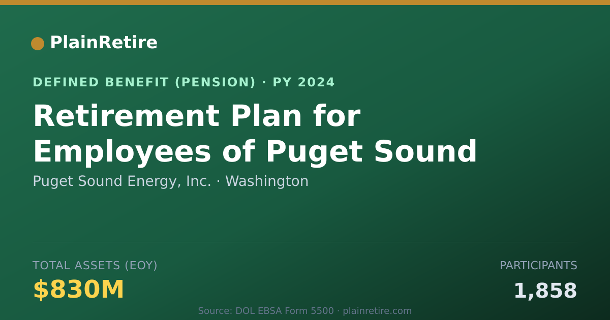 Shareable card for Puget Sound Energy, Inc. Pension Plan (2024)