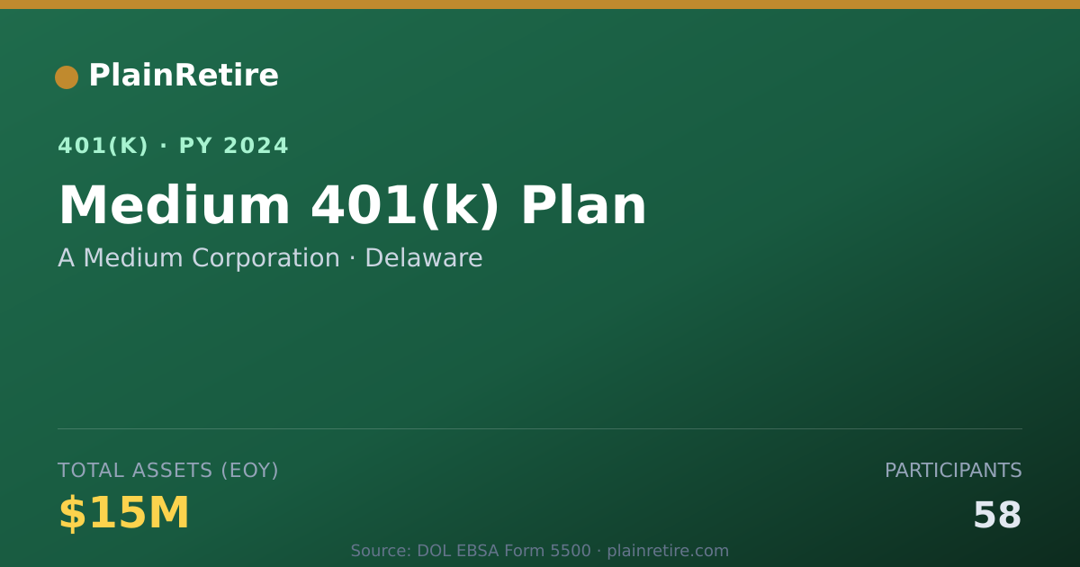 Shareable card for A Medium Corporation 401(k) Plan (2024)