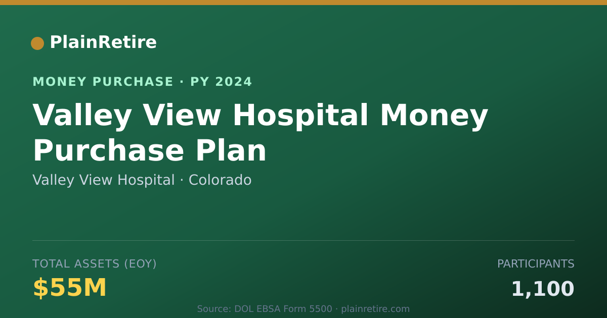 Shareable card for Valley View Hospital Money Purchase Plan (2024)
