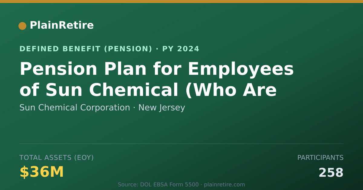 Shareable card for Sun Chemical Corporation Pension Plan (2024)