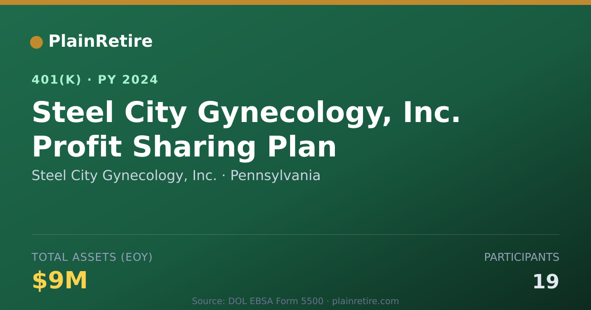 Shareable card for Steel City Gynecology, Inc. 401(k) Plan (2024)