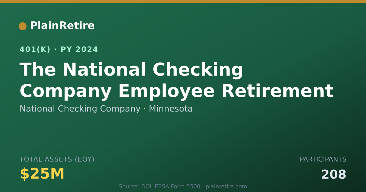 Shareable card for National Checking Company 401(k) Plan (2024)