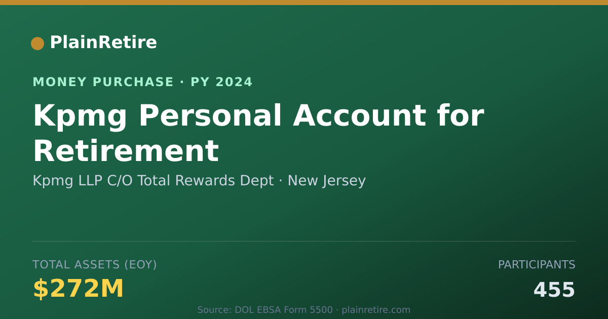 Shareable card for Kpmg LLP C/O Total Rewards Dept Money Purchase Plan (2024)