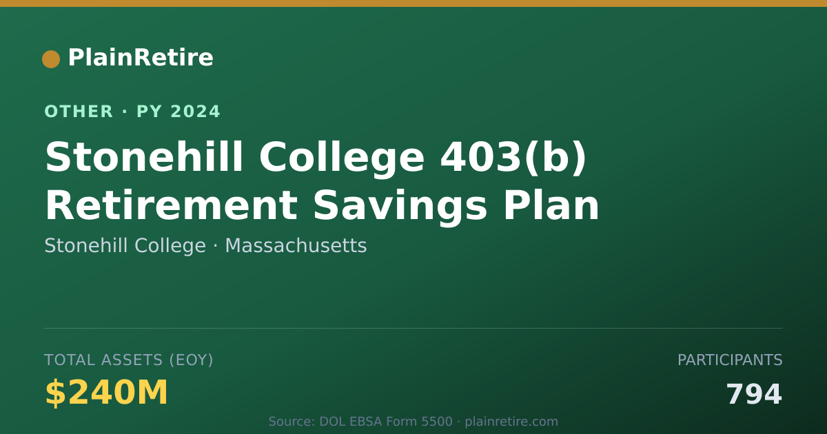 Shareable card for Stonehill College Retirement Plan (2024)