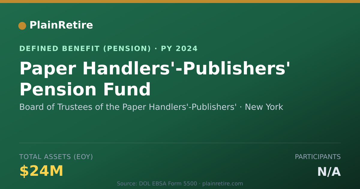 Shareable card for Board of Trustees of the Paper Handlers' Pension Plan (2024)