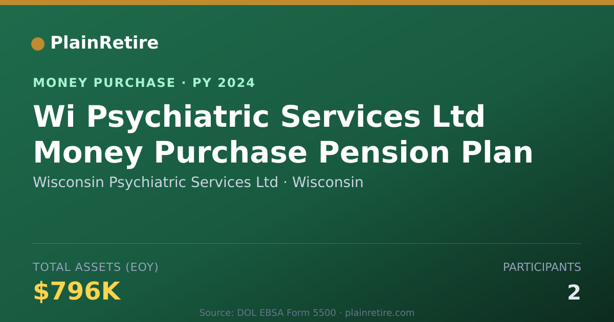 Shareable card for Wisconsin Psychiatric Services Lt Money Purchase Plan (2024)