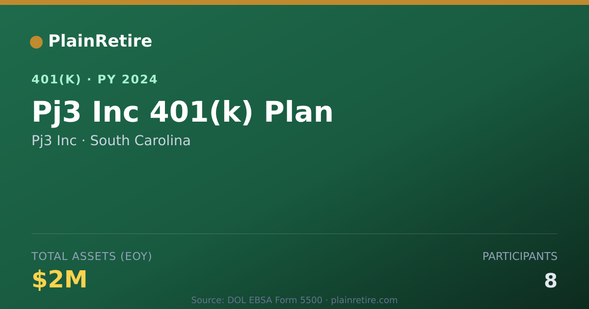Shareable card for Pj3 Inc 401(k) Plan (2024)
