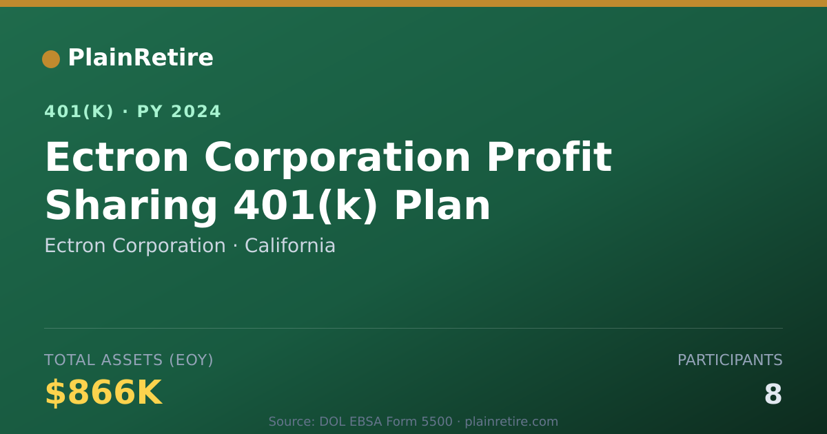 Shareable card for Ectron Corporation 401(k) Plan (2024)