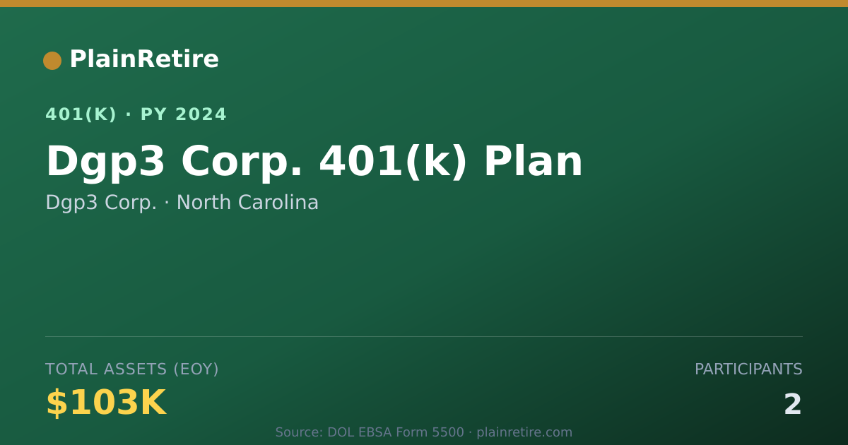 Shareable card for Dgp3 Corp. 401(k) Plan (2024)