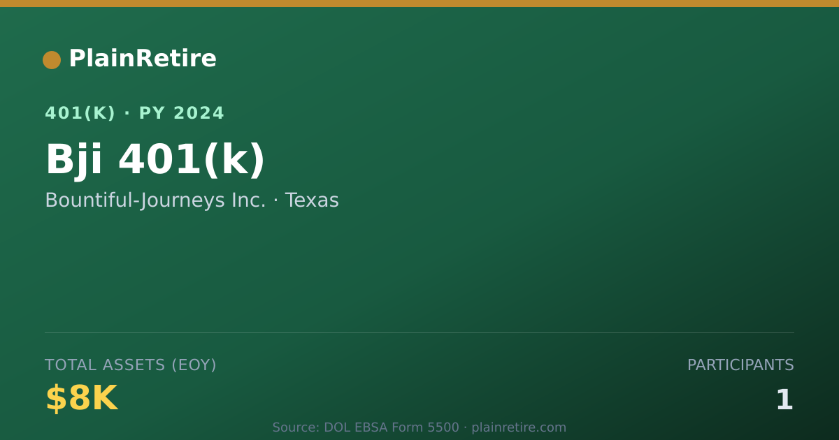 Shareable card for Bountiful-Journeys Inc. 401(k) Plan (2024)