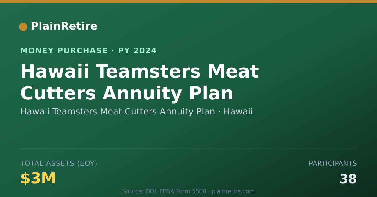 Shareable card for Hawaii Teamsters Meat Cutters Ann Money Purchase Plan (2024)
