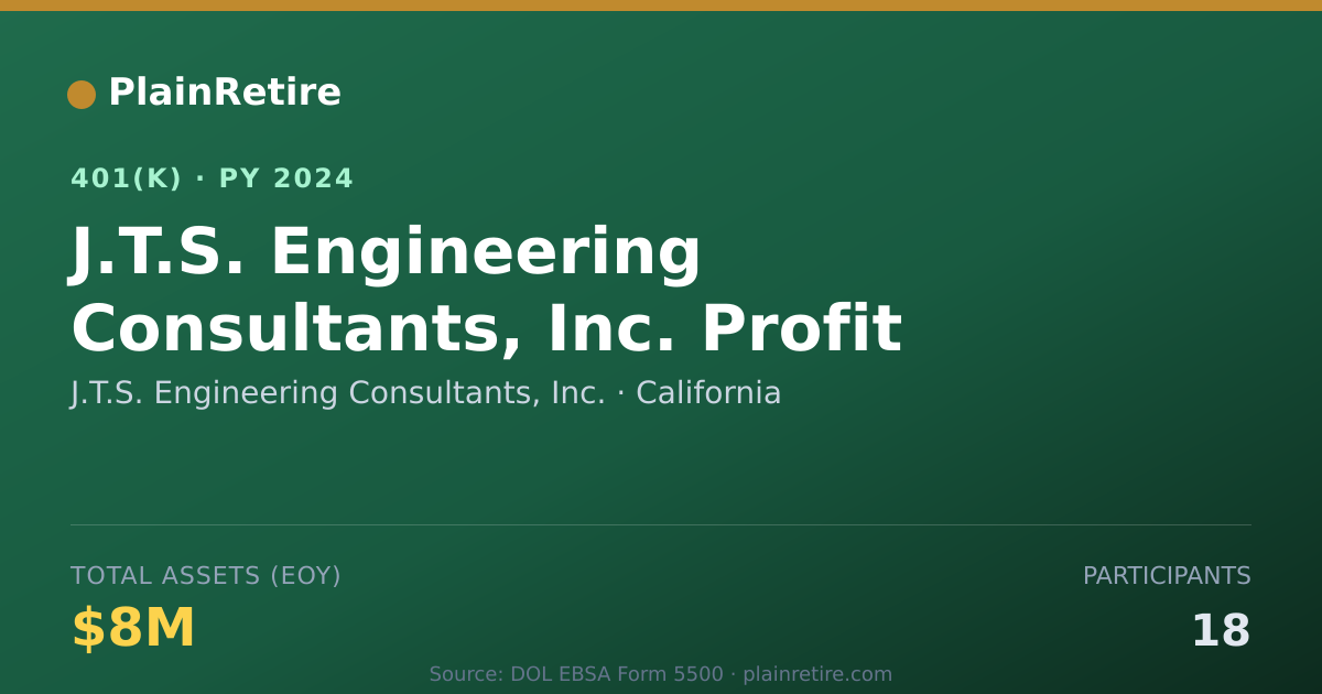 Shareable card for J.T.S. Engineering Consultants, Inc. 401(k) Plan (2024)