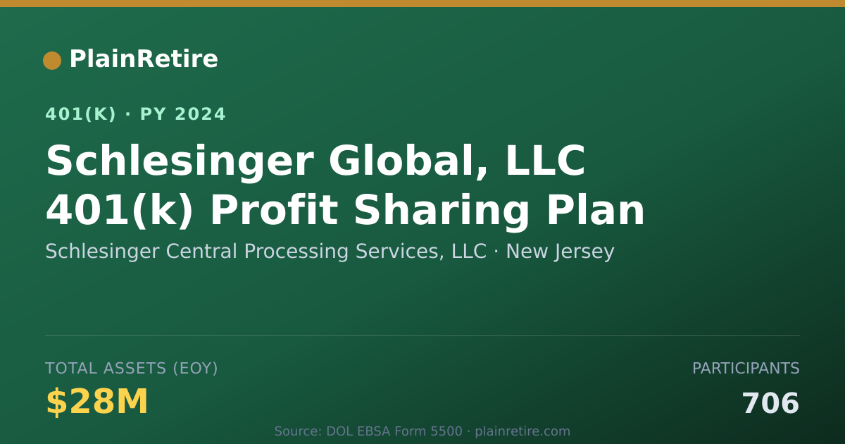 Shareable card for Schlesinger Central Processing Services, 401(k) Plan (2024)