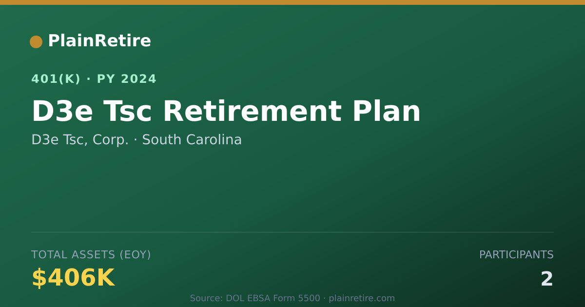 Shareable card for D3e Tsc, Corp. 401(k) Plan (2024)